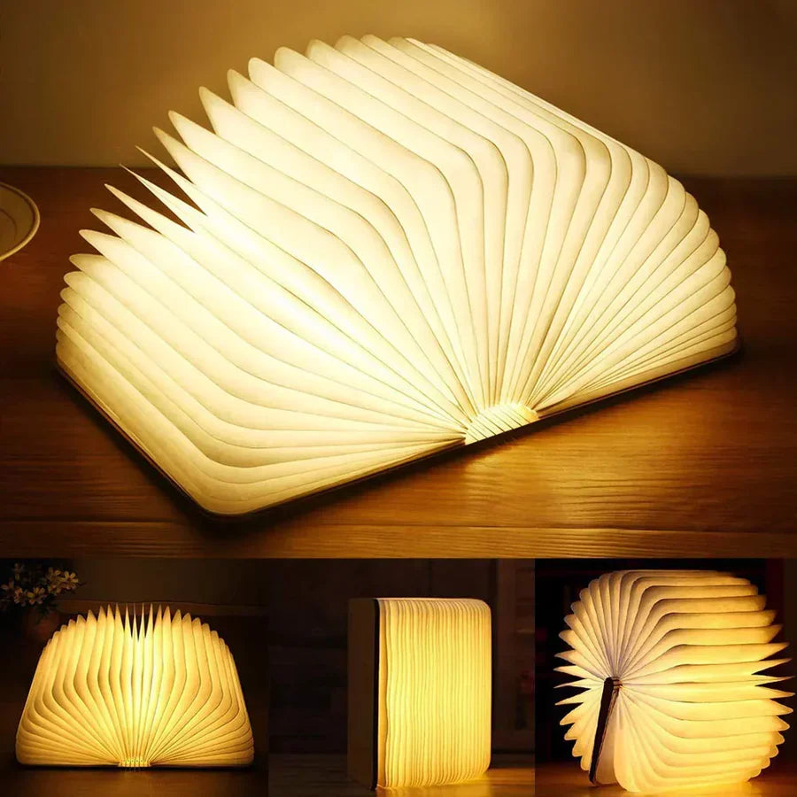 Faltbare Buchlampe mit warmem LED-Licht - StoryGlow | Brehn