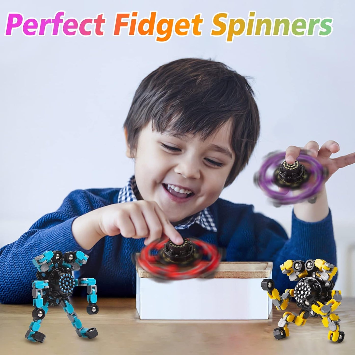 Brehn | Transformierbarer Fidget Spinner 4 Stk