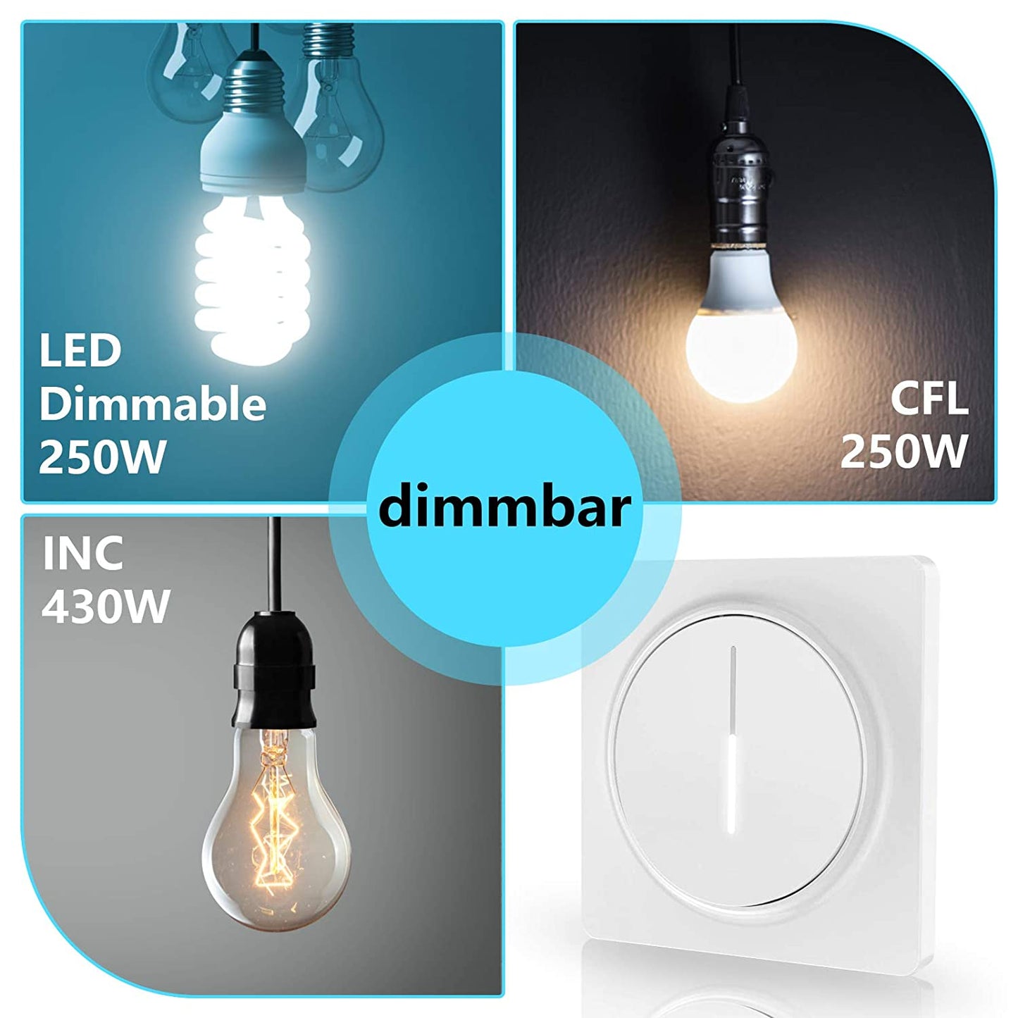 Smart Dimmer Dimmschalter Berühren mit Fernbedienung | Brehn