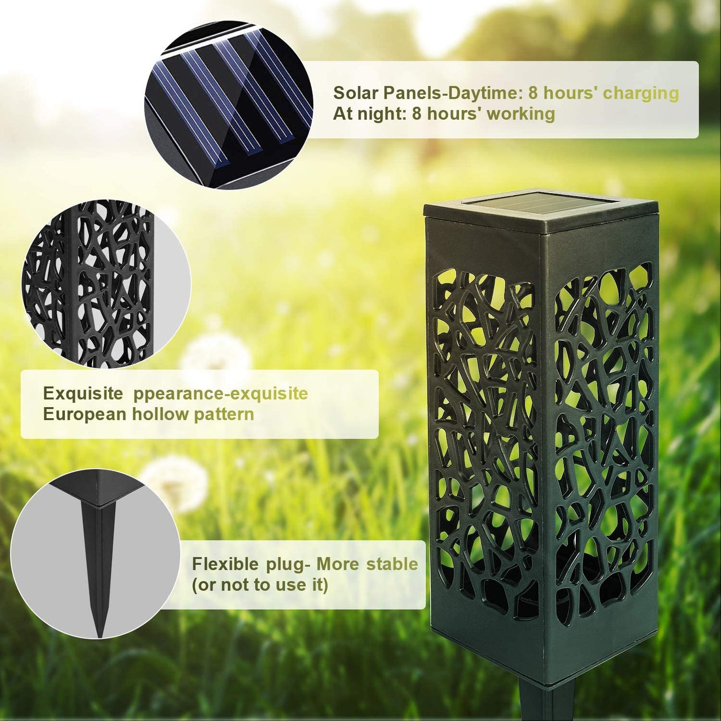 12X Solarleuchten LED Wegeleuchten Gartenbeleuchtung | Brehn