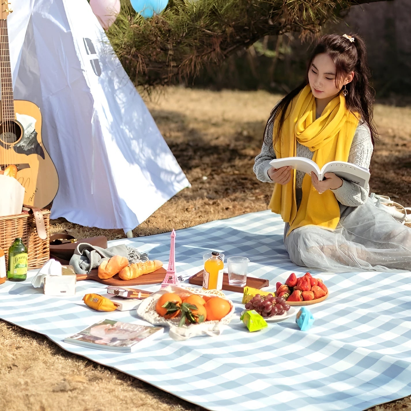 Picknickdecke für draußen – Wasserdicht & Sandfrei | Perfekt für Abenteuer im Freien | Brehn