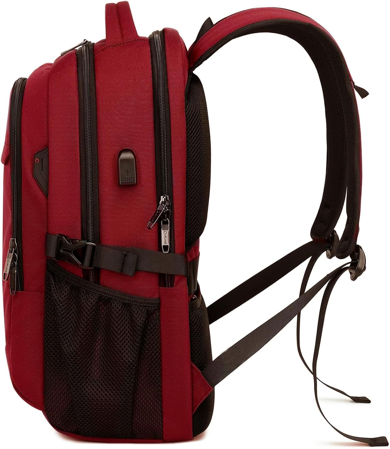 Wasserabweisender Reise-Laptop-Rucksack mit USB-Anschluss & organisierter Aufbewahrung | Brehn