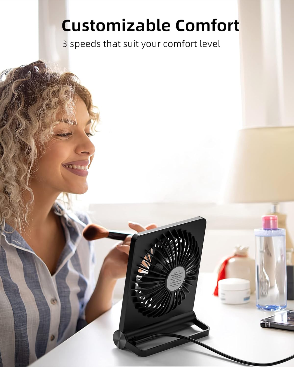 Ultra leiser kleiner Schreibtischventilator | Brehn