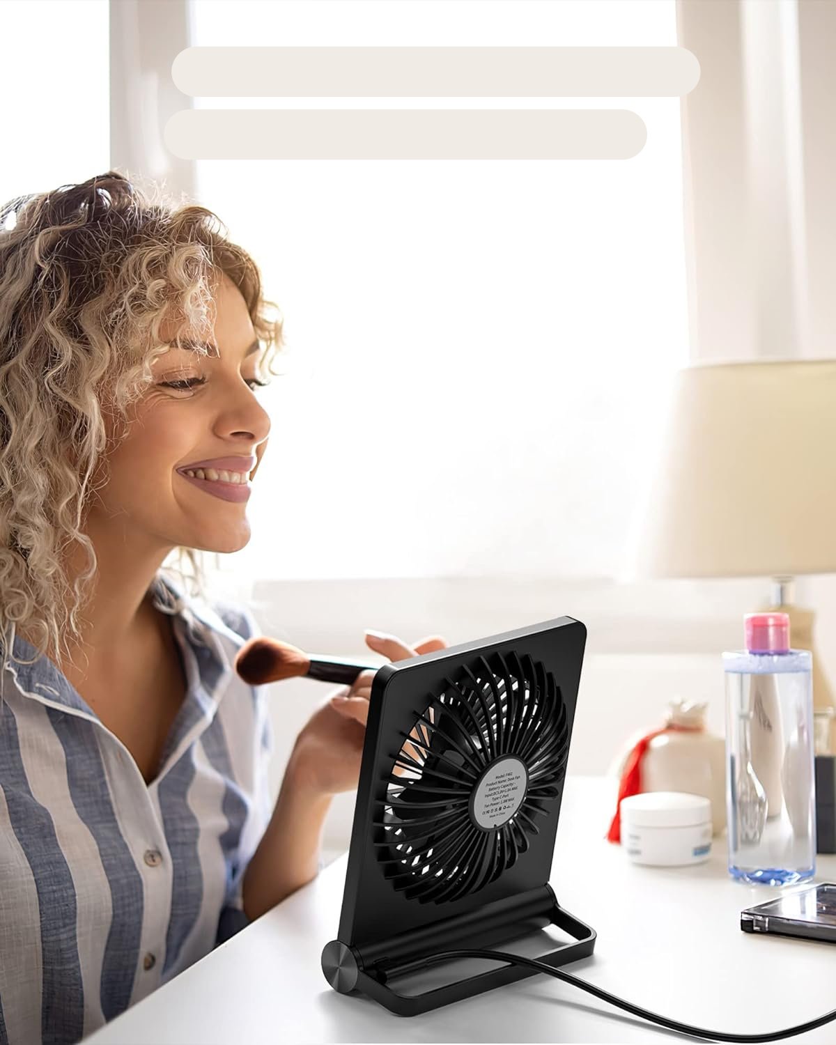 Ultraleiser Tischventilator mit verstellbarem Winkel | Brehn