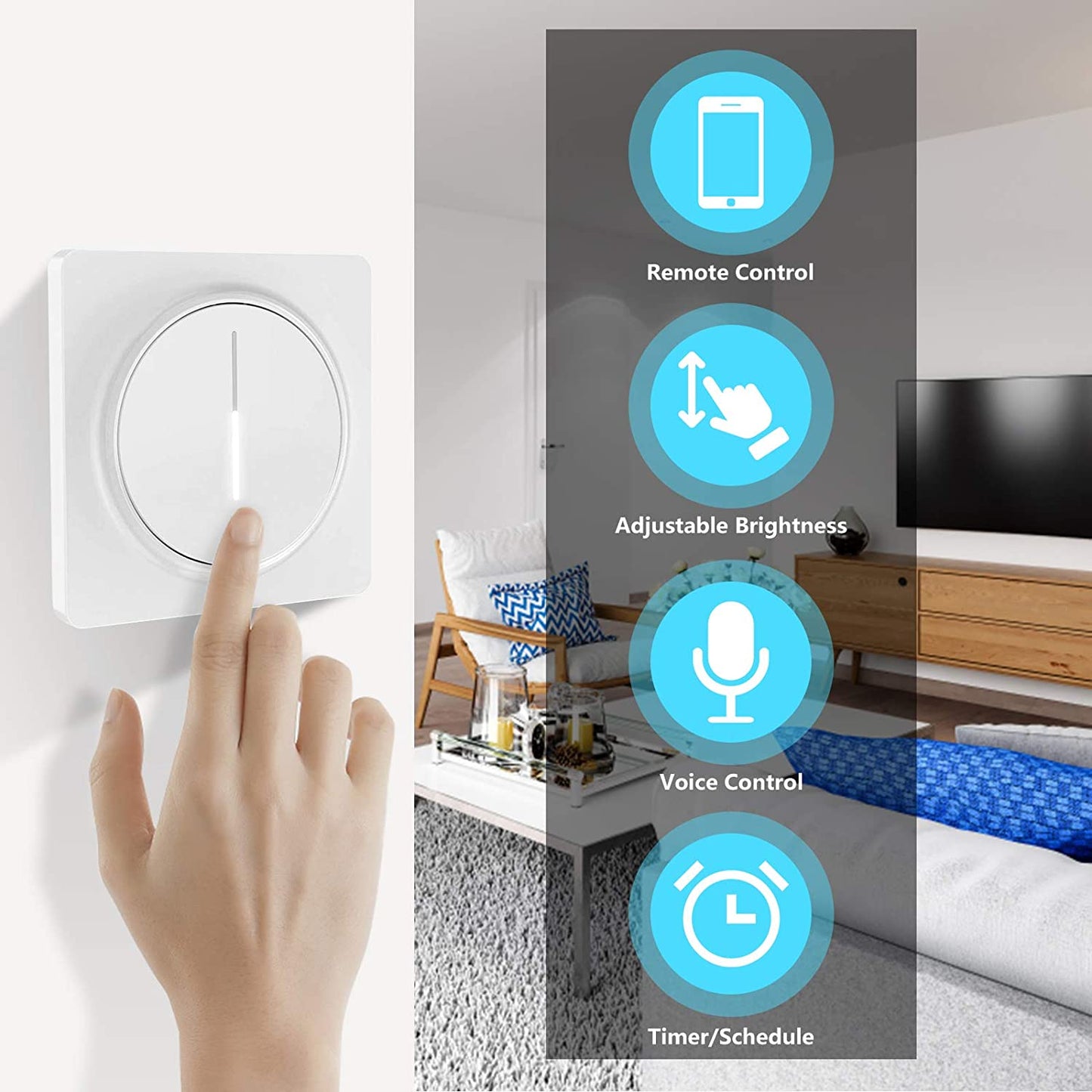 Smart Dimmer Dimmschalter Berühren mit Fernbedienung | Brehn