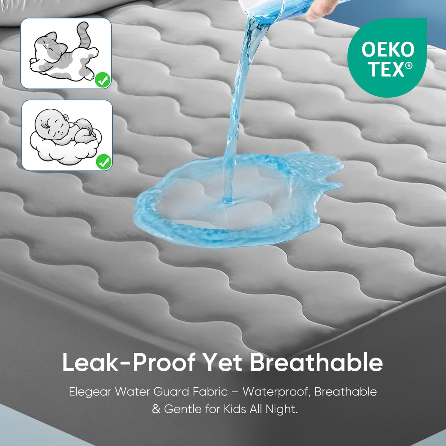 Bleib cool mit Q-Max 0.5 — Das ultimative 3.0 Kühl-Spannbetttuch von Elegear | Brehn