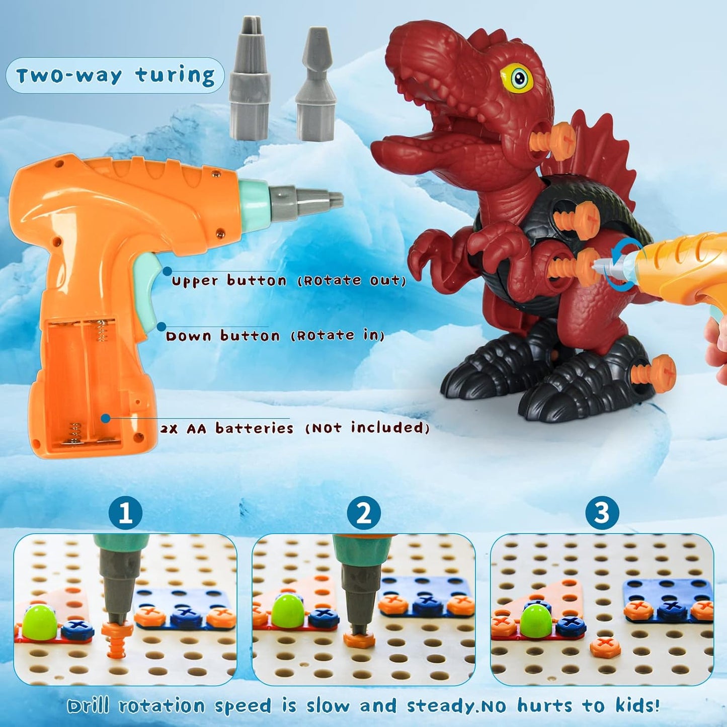 Brehn | Kreativer Schraubspaß – Dinosaurier Konstruktionsset