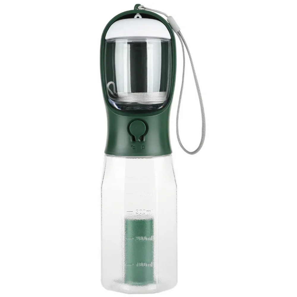 TrailBuddy™ – 3-in-1 Hunde-Trinkflasche mit Futterbox | Brehn