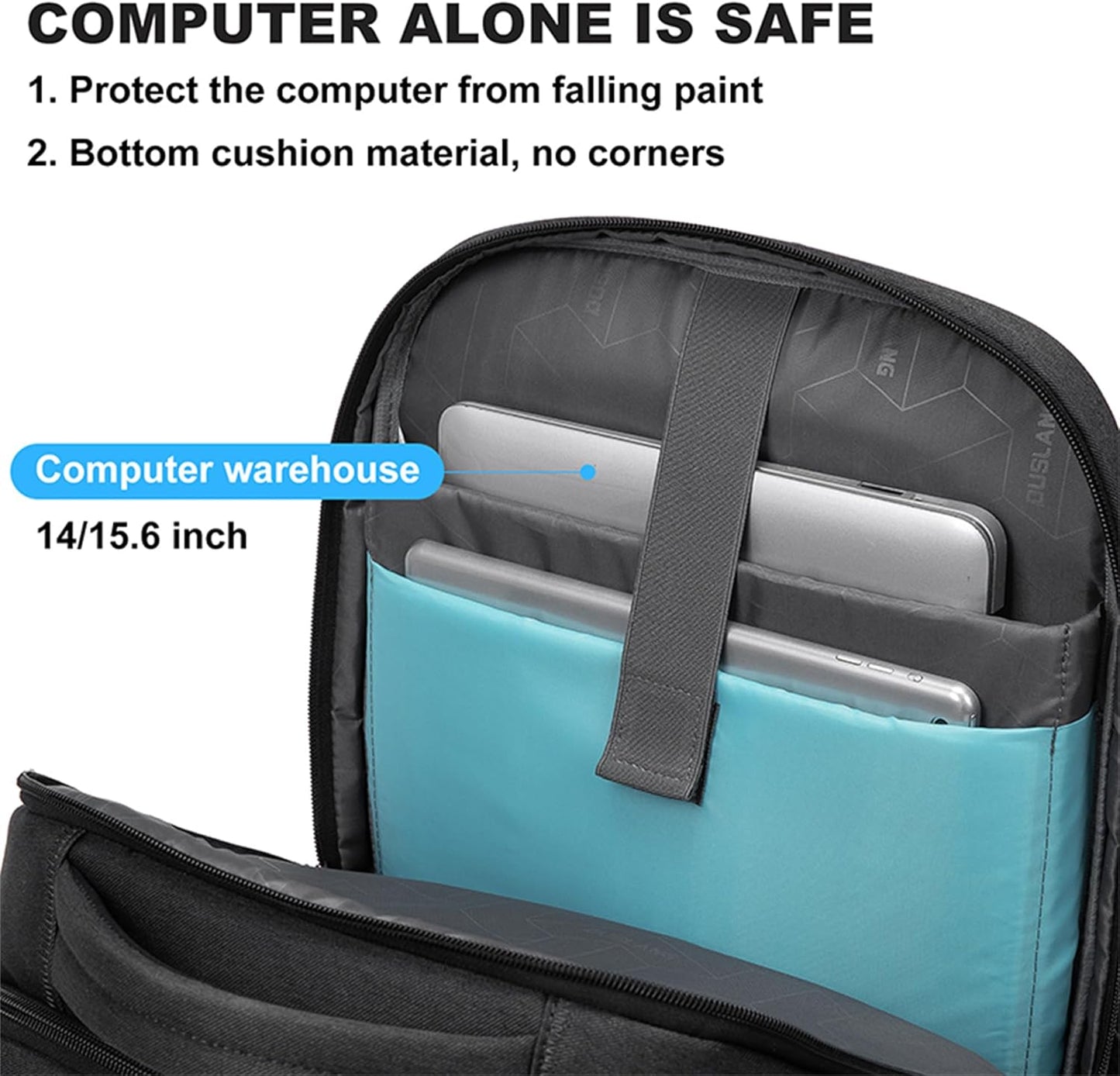 Wasserfeste Laptop- & Reise-Rucksack mit organisierten Fächern | Brehn