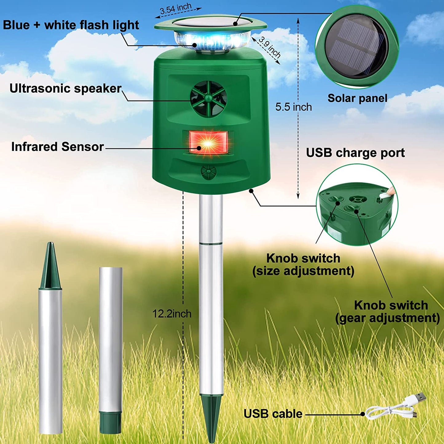 Brehn | Solar-Ultraschall-Repeller