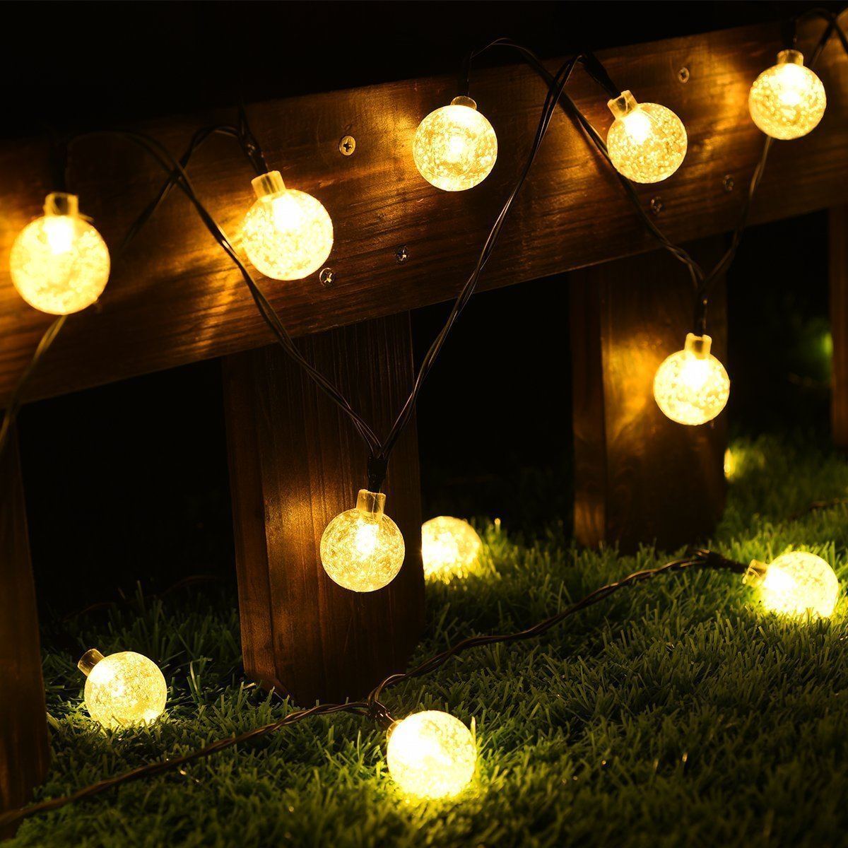 Solarbetriebene Kristallkugel Lichterkette | Brehn