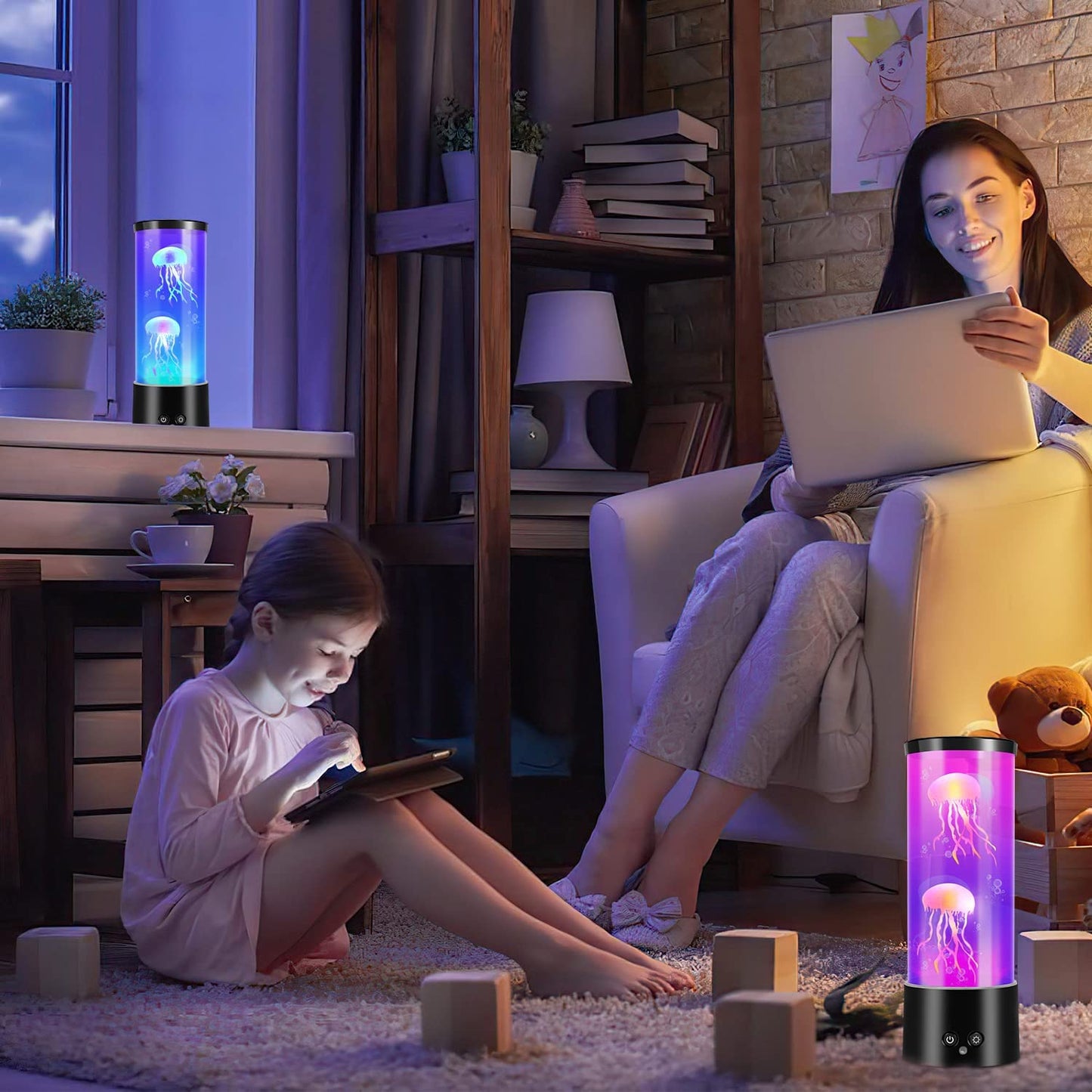 Quallenlampe Jellyfish Lampe RGB mit Fernbedienung | Brehn