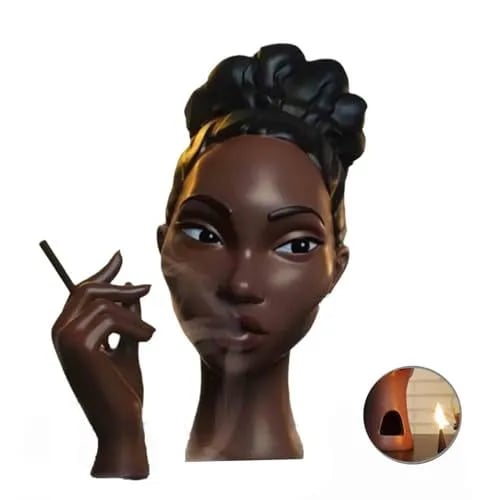 Kopf-Räuchergefäß Schwarze Frau