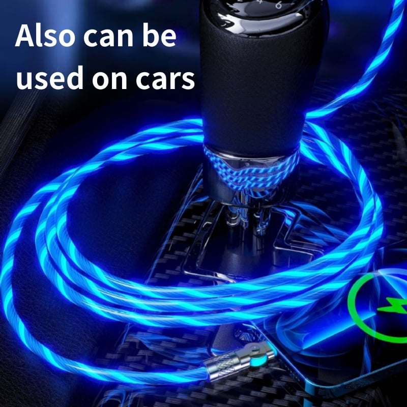 Magnetisches Ladekabel | 540° drehbarer Stecker | Schnellladung mit LED-Beleuchtung