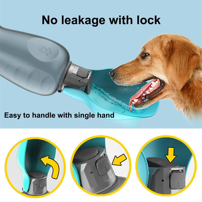 Tragbare 800 ml Hundewasserflasche. | Brehn