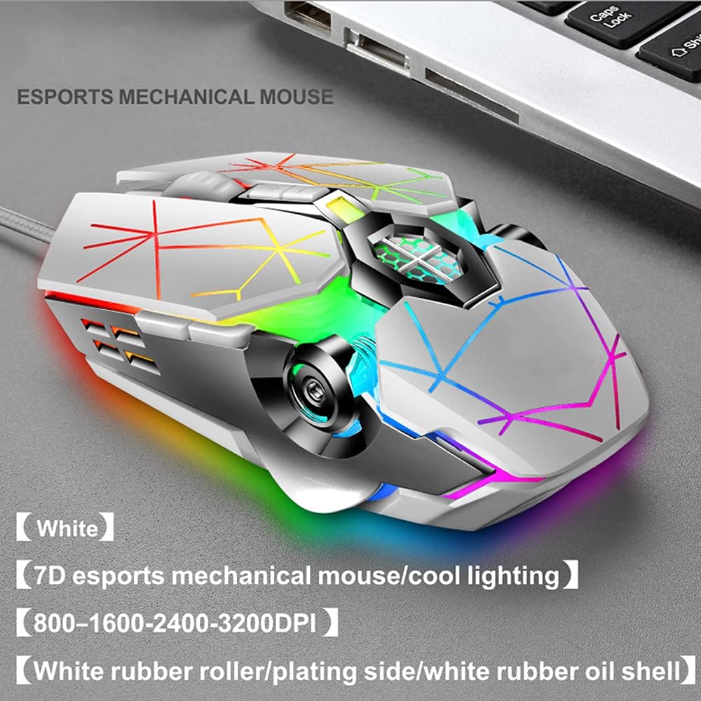 Mechanische Gaming-Tastatur mit 87 Tasten, RGB-Hintergrundbeleuchtung und blauen Schaltern
