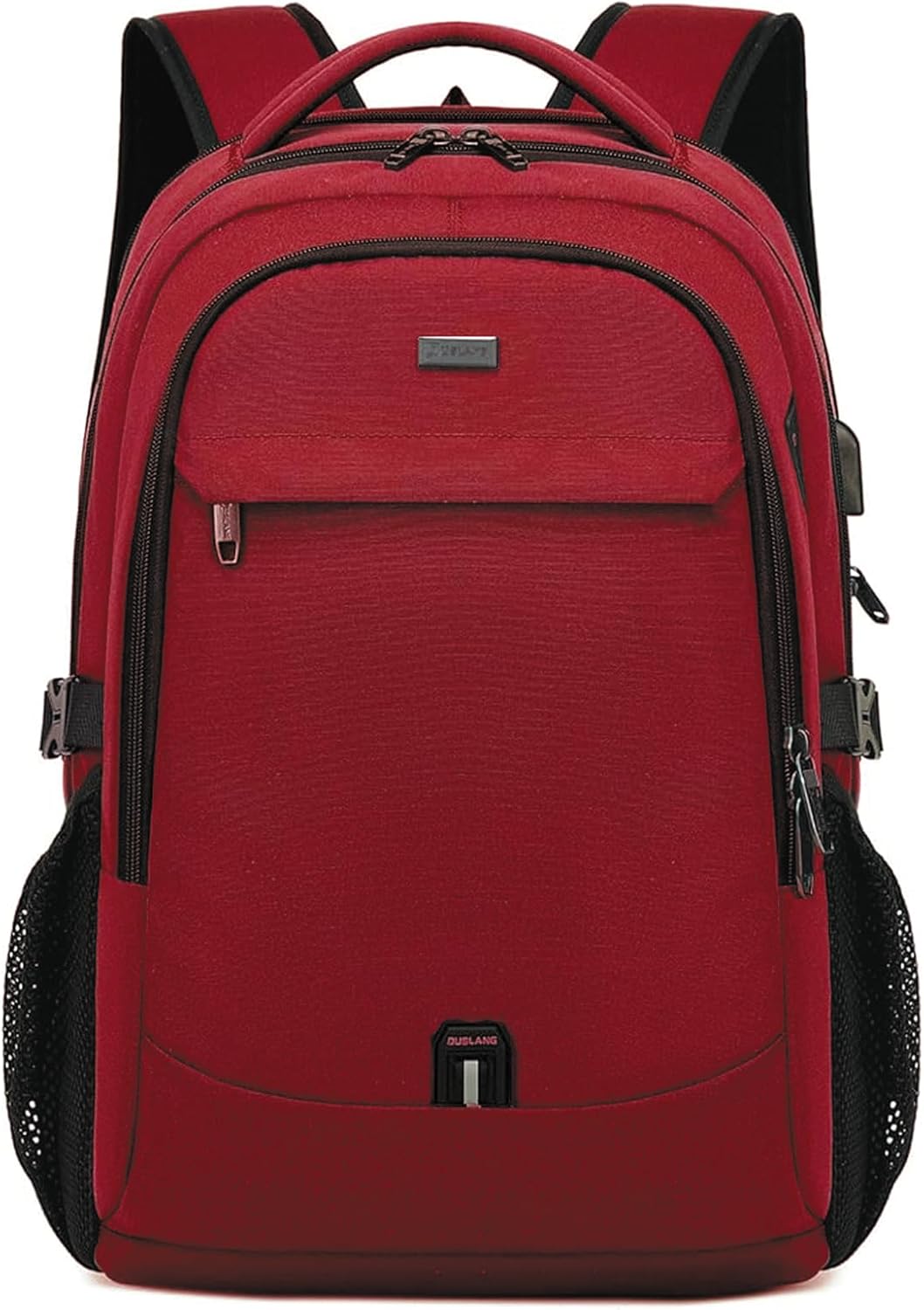 Wasserabweisender Reise-Laptop-Rucksack mit USB-Anschluss & organisierter Aufbewahrung | Brehn