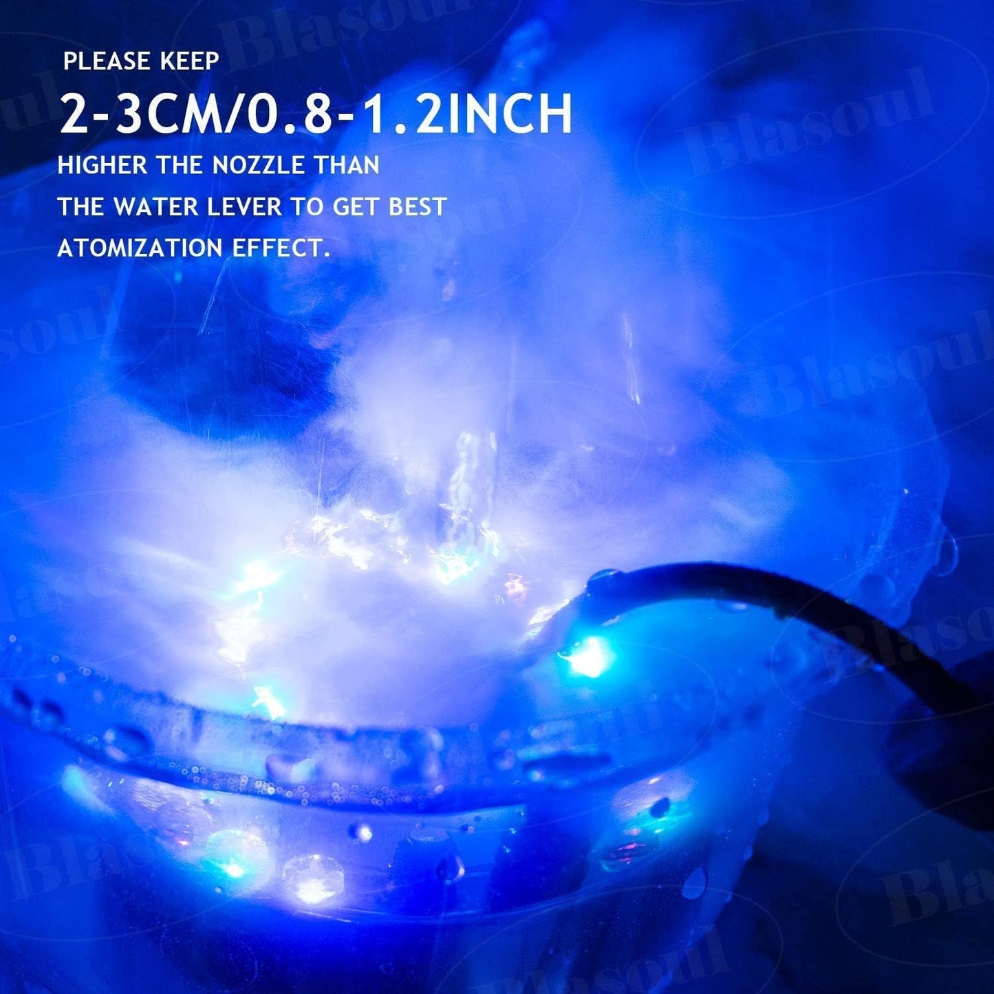 Nebelmacher, 12 LED Nebler für Innenbrunnen, Luftbefeuchter, Nebelmaschinen | Brehn