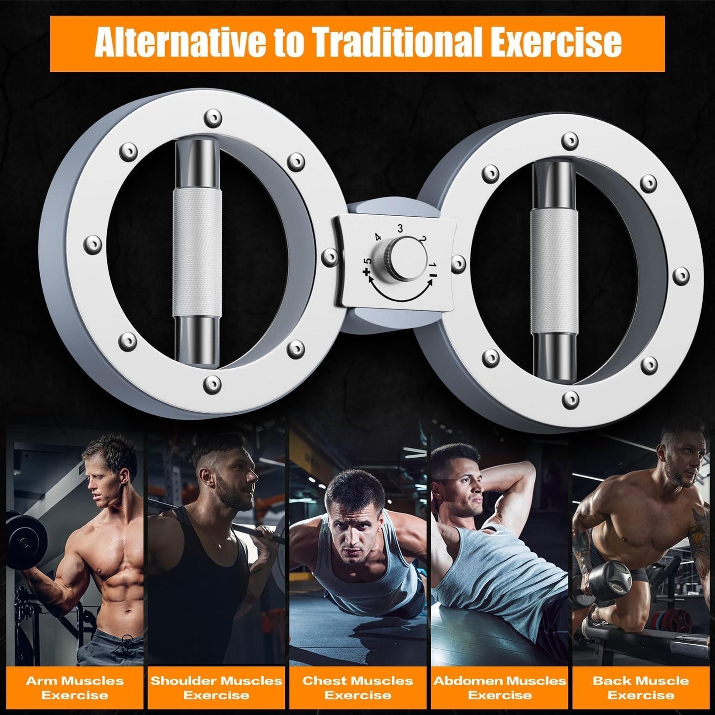 Twister Armtrainer mit einstellbarem 12-Pfund-Widerstand und 360°-Rotation – Zeynor