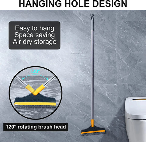 Brehn | LuxiClean Dual Action Bodenreinigungsbürste | Müheloses Reinigen und Kehren für ein funkelnedes Finish