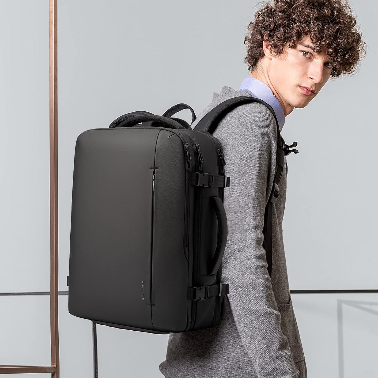 Erweiterbarer 26–45L wasserdichter Reisen-Rucksack mit Laptop-Fach & Duffle-Trage | Brehn