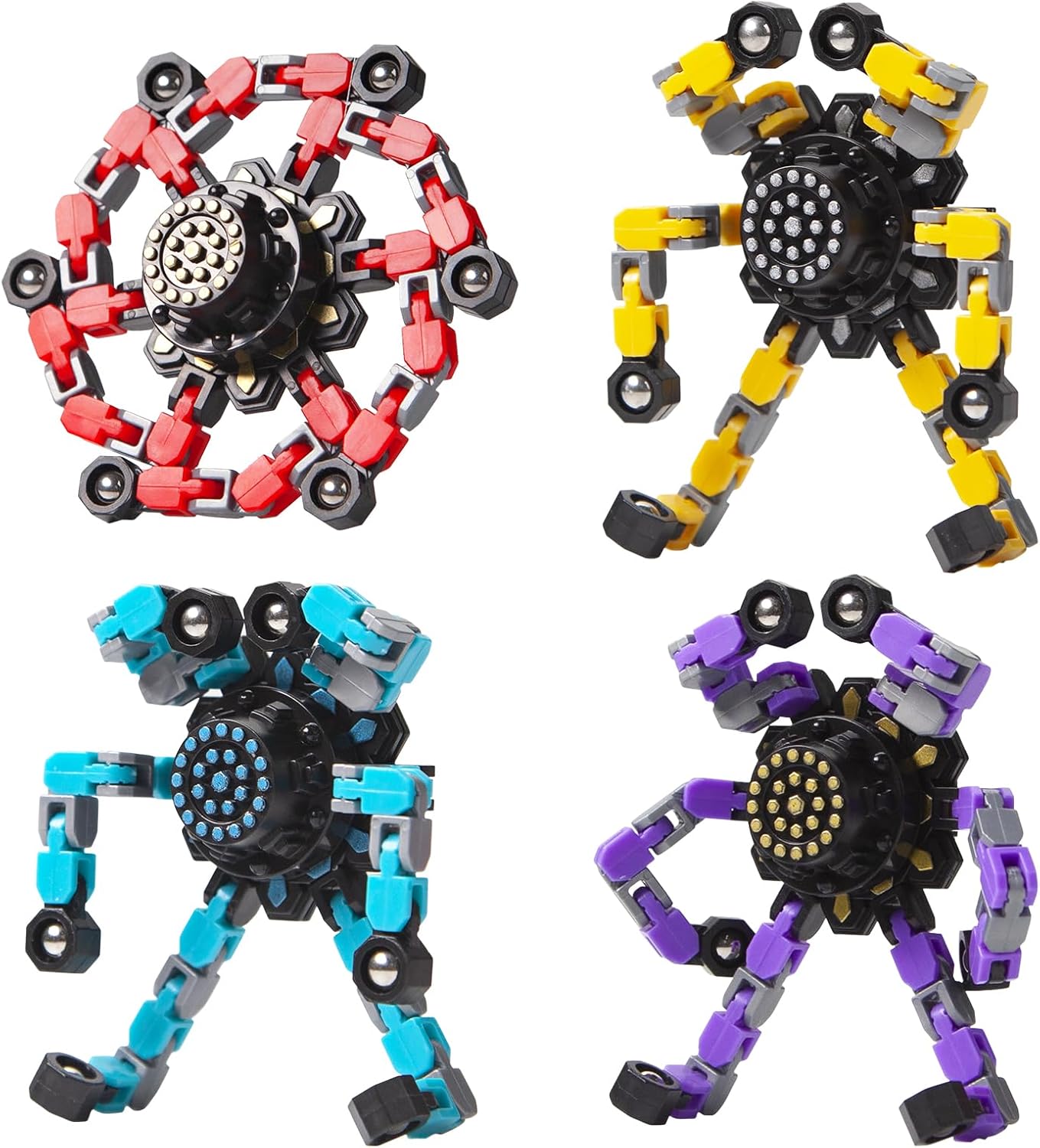 Brehn | Transformierbarer Fidget Spinner 4 Stk
