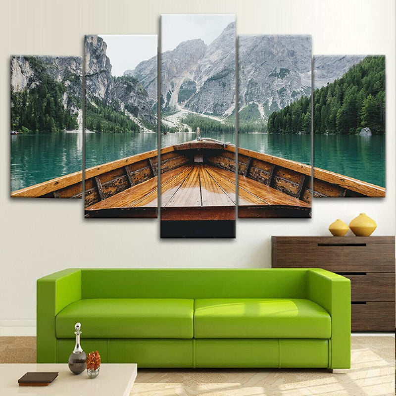5-teilige Berglandschaft Leinwand Wandkunst Malerei