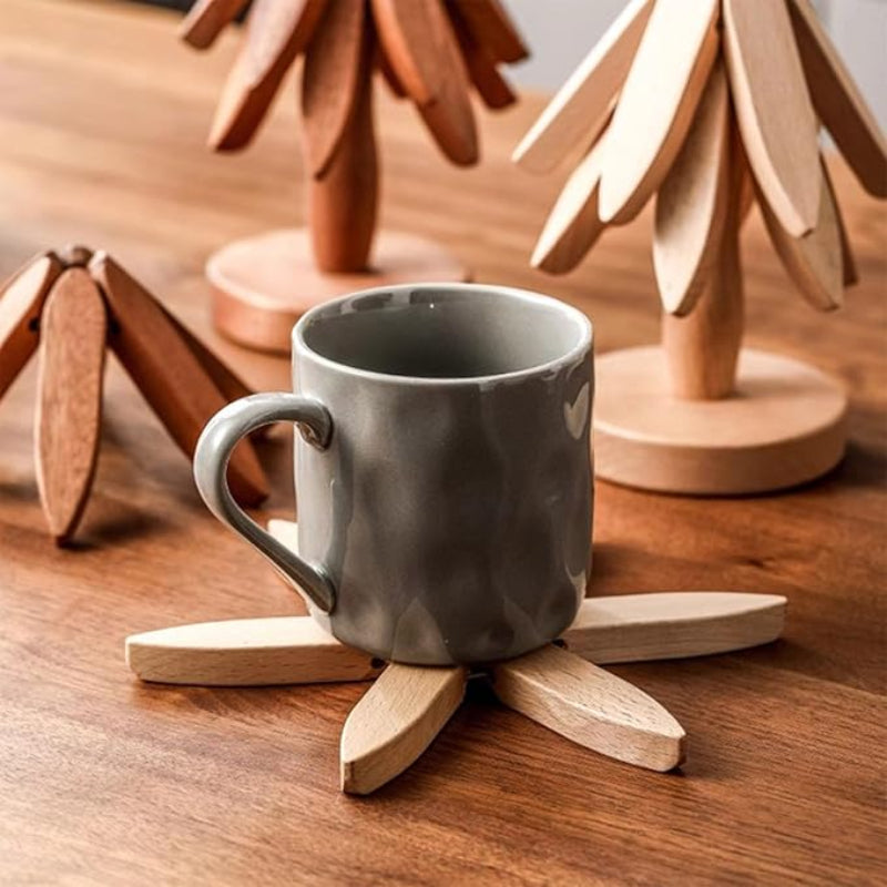 Brehn | Holz Baum Untersetzer Set