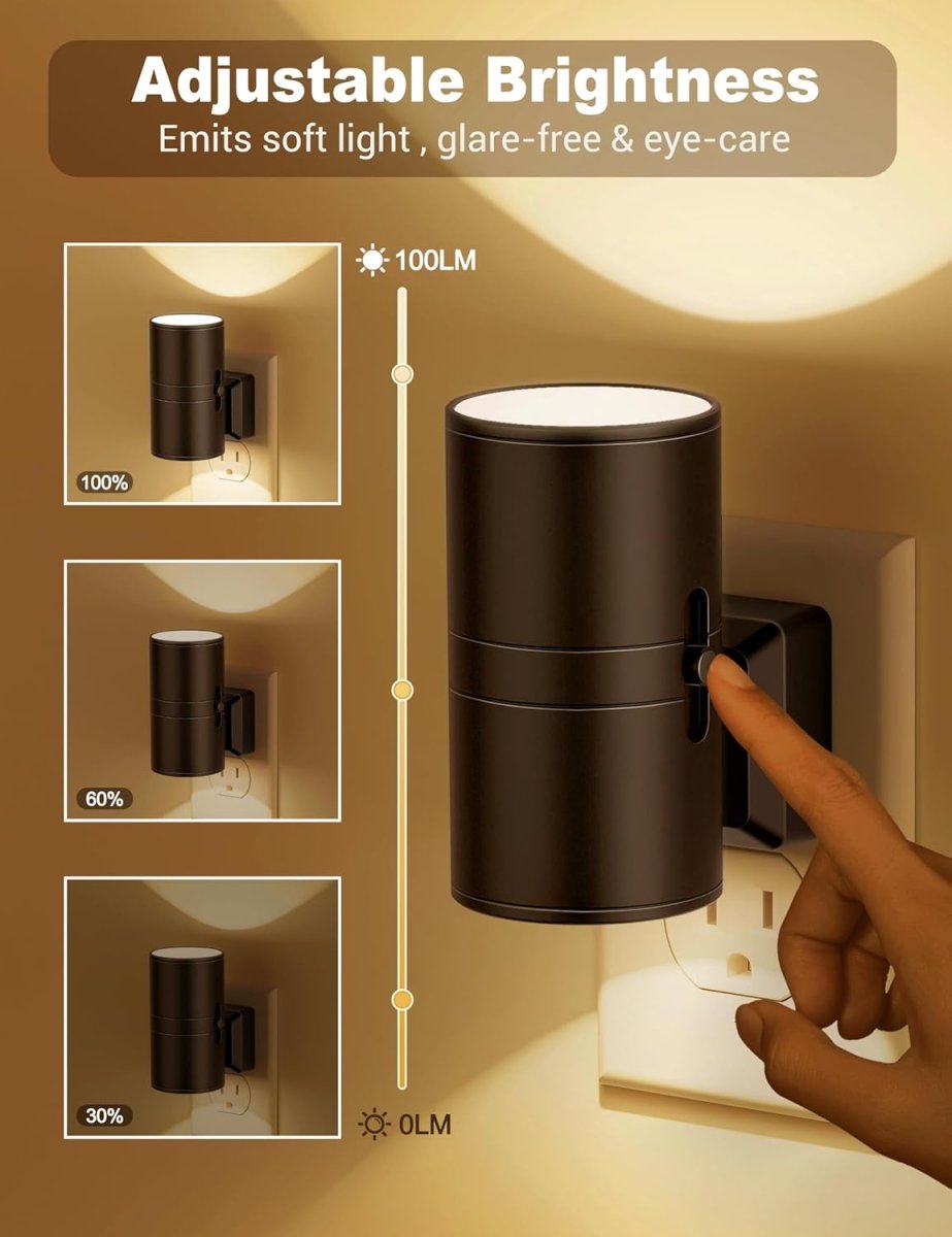 Brehn | Nachtlicht - Dimmbare LED-Birne - Einstellbare Helligkeit - Ideal für Schlafzimmer und Flure