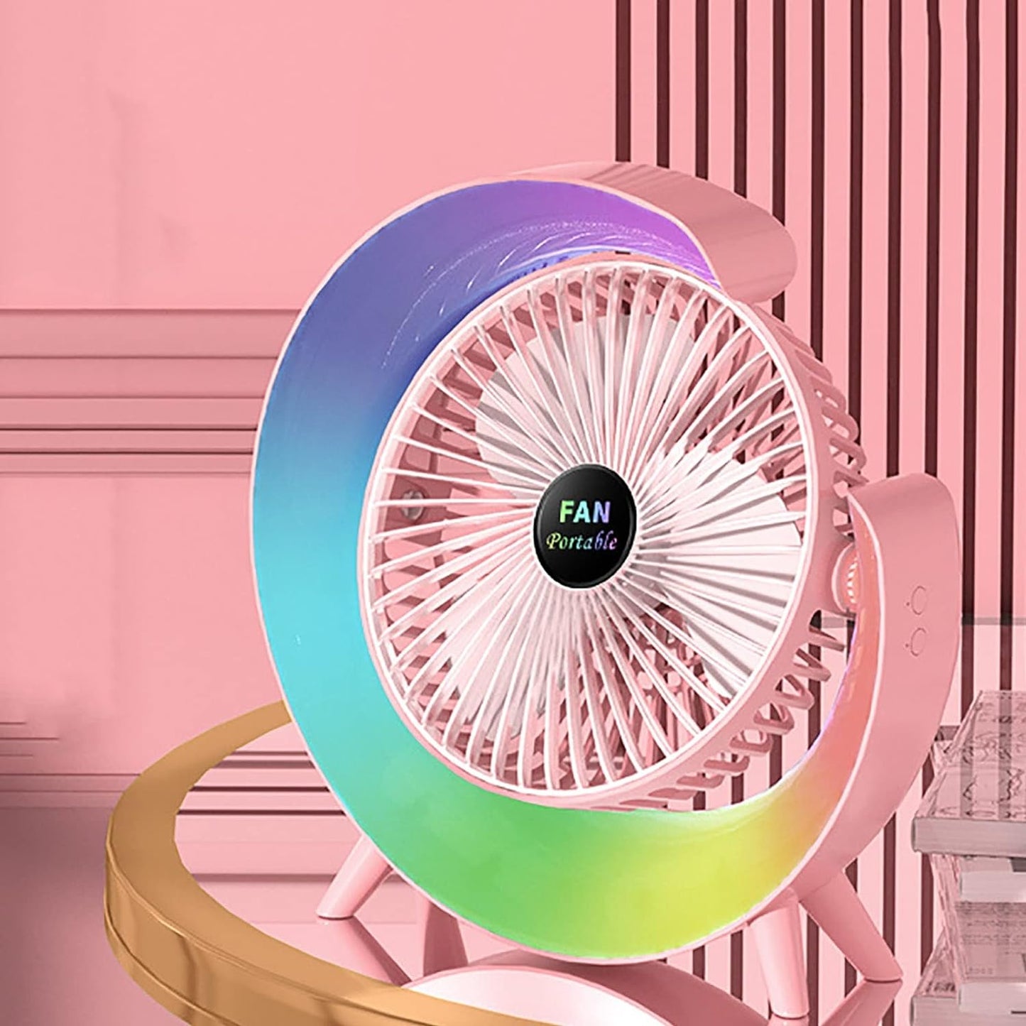 Multifunktionaler bunter Schreibtischventilator | Brehn
