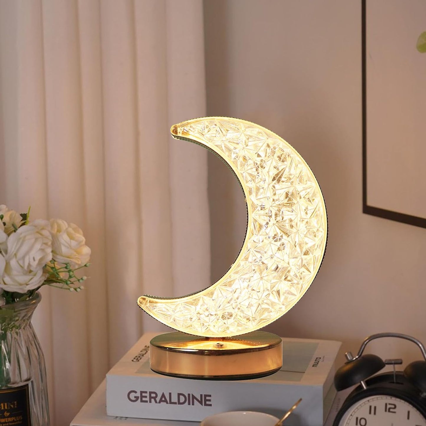 Halbmond Kristall Lampe | Brehn