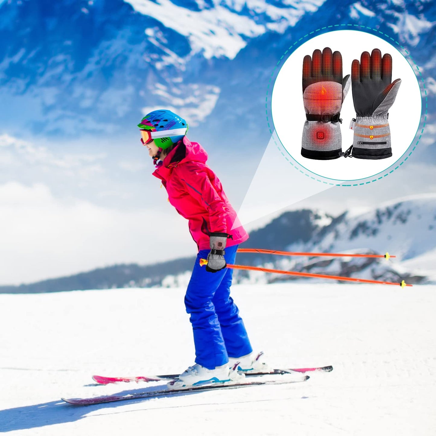Verstellbare Temp 40-55 °C beheizte Handschuhe | Brehn