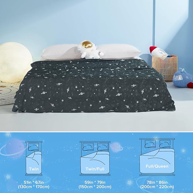 Leuchtende Kühldecke für Kinder – Q-Max > 0,5, Doppelseitig Farbe Schwarz | Brehn