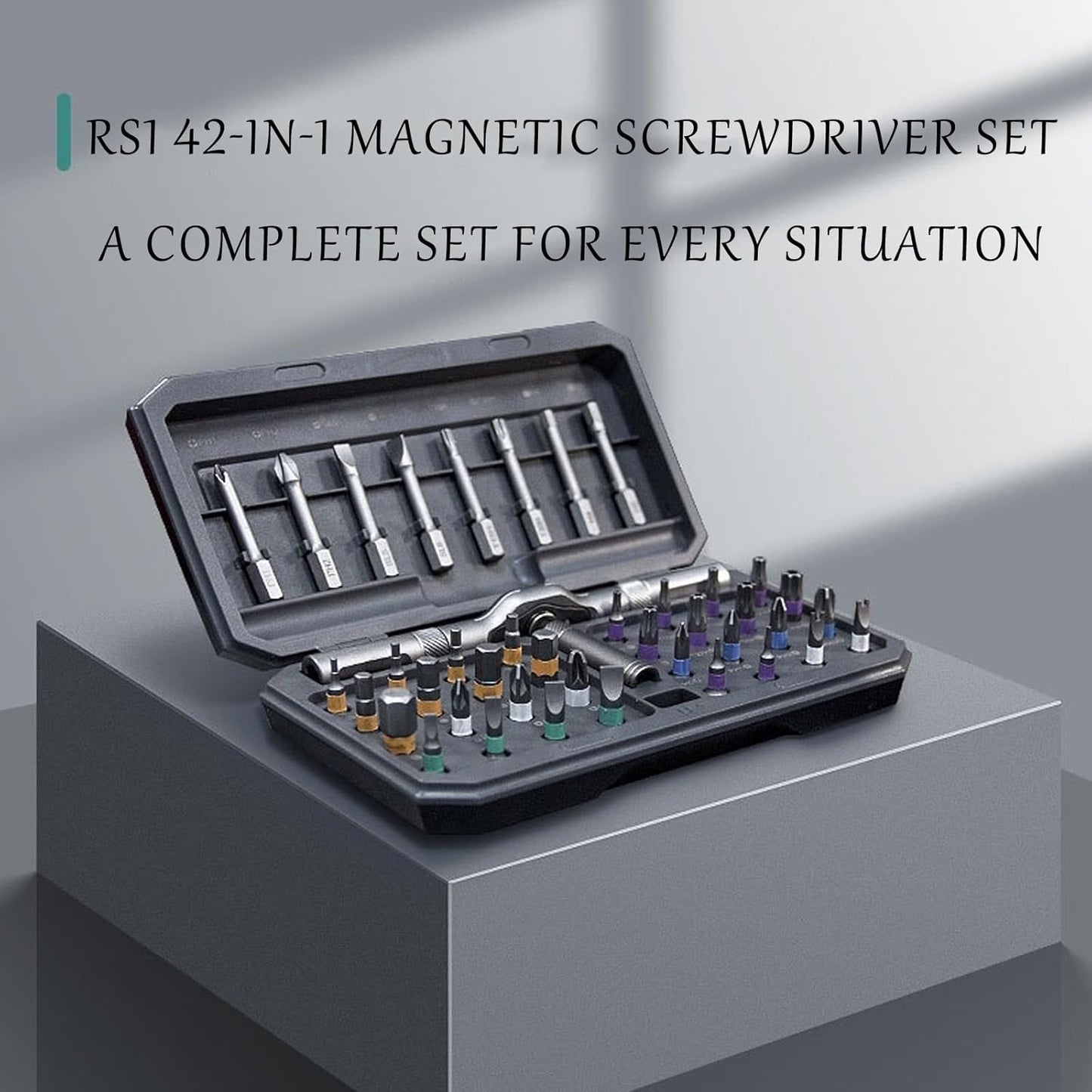 42-in-1 Magnetschraubendreher-Set – Präzisions-Reparaturwerkzeug-Set mit Bits und Griff – Fixaro
