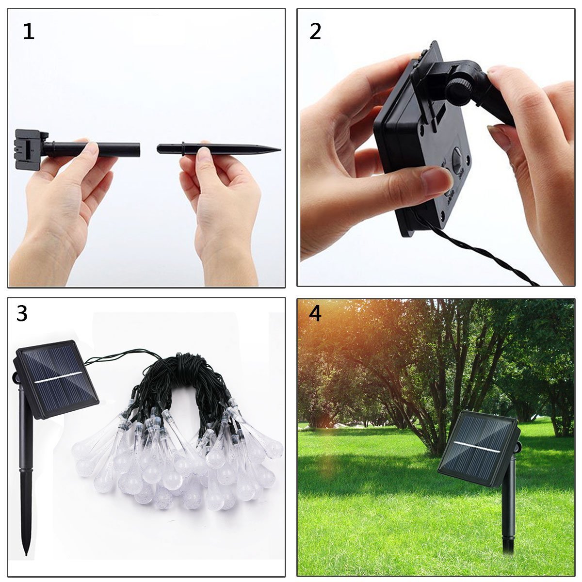 Brehn | LED Wassertropfen Solarleuchten