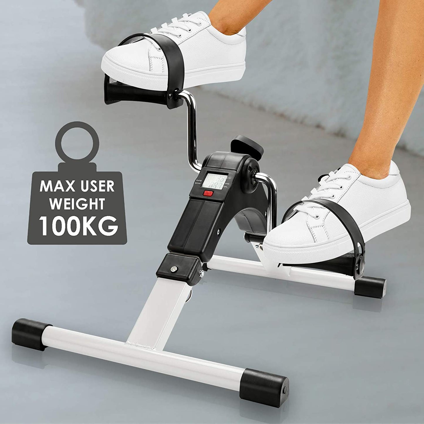 Mini-Heimtrainer Fitness Fahrrad Beintrainer mit LCD-Display | Brehn
