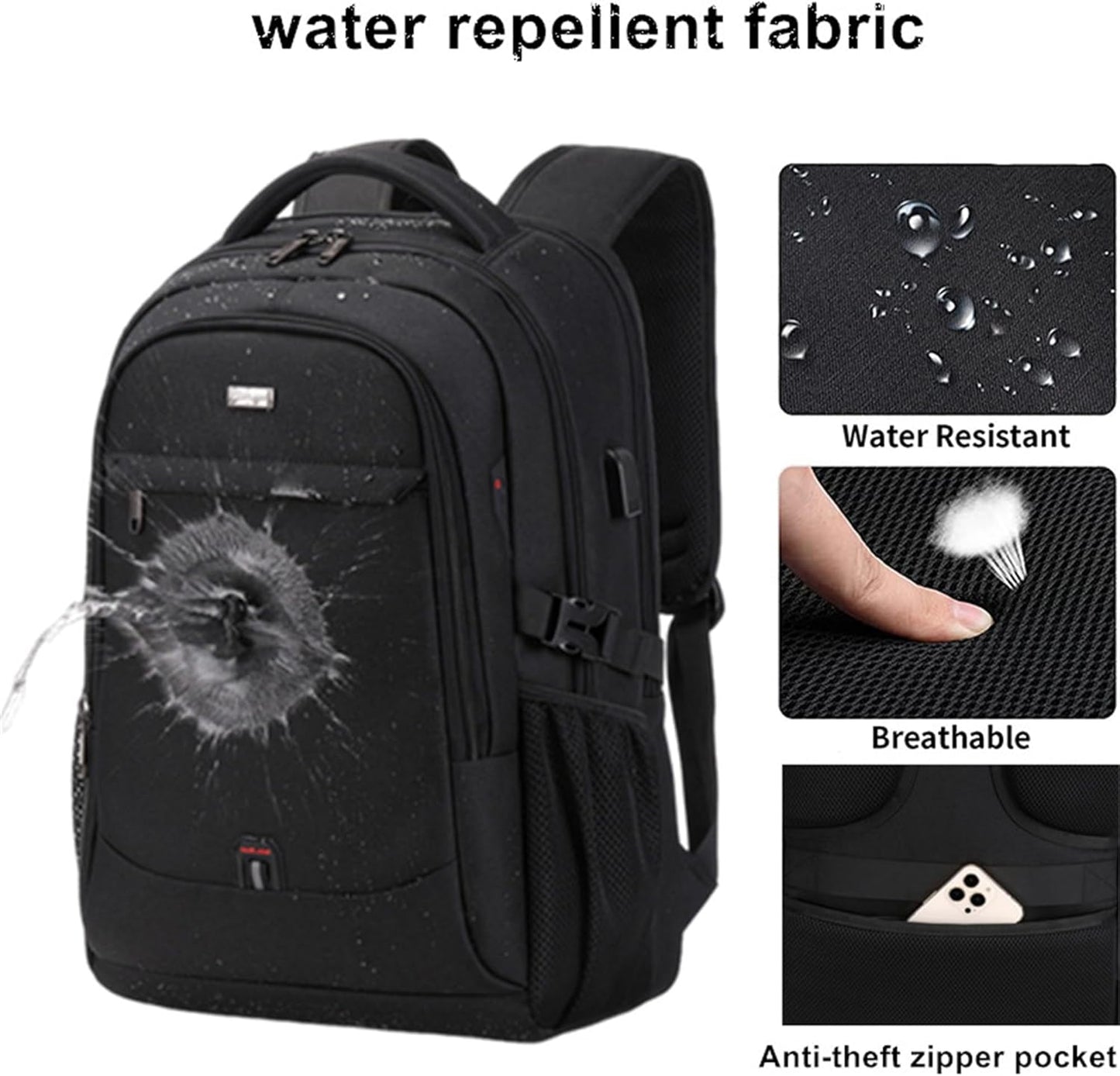 Wasserfeste Laptop- & Reise-Rucksack mit organisierten Fächern | Brehn