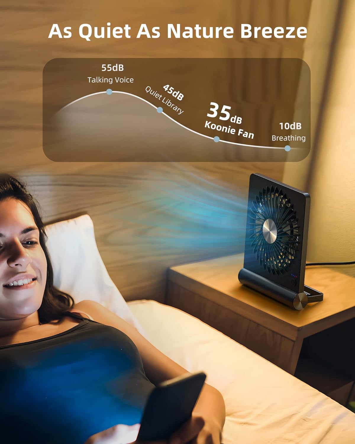 Ultra leiser kleiner Schreibtischventilator | Brehn
