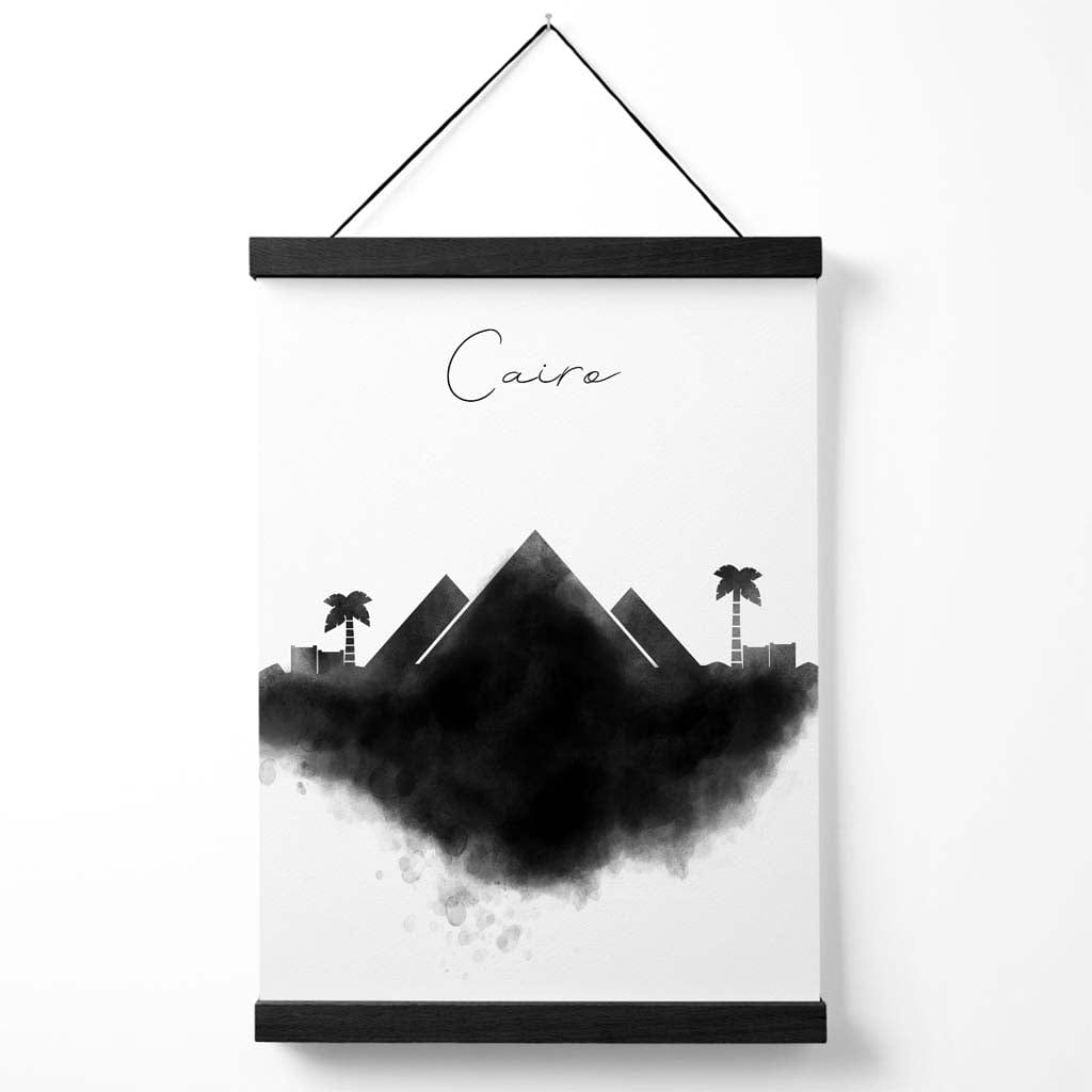 Kairo-Aquarell-Stadtbildposter mit Aufhänger