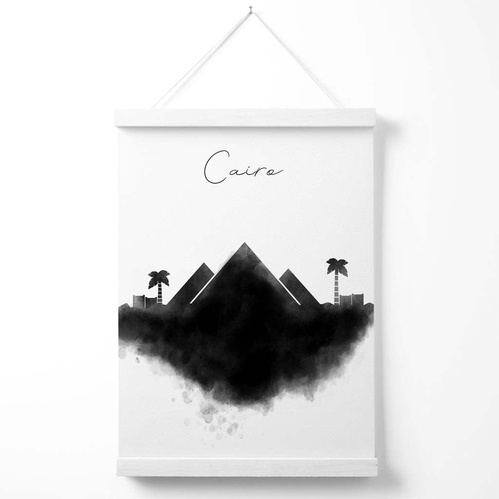 Kairo-Aquarell-Stadtbildposter mit Aufhänger