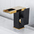 Wasserfall-Basin-Mischer-Armatur quadratischer Hebelgriff mit LED-Dreifarbbeleuchtung