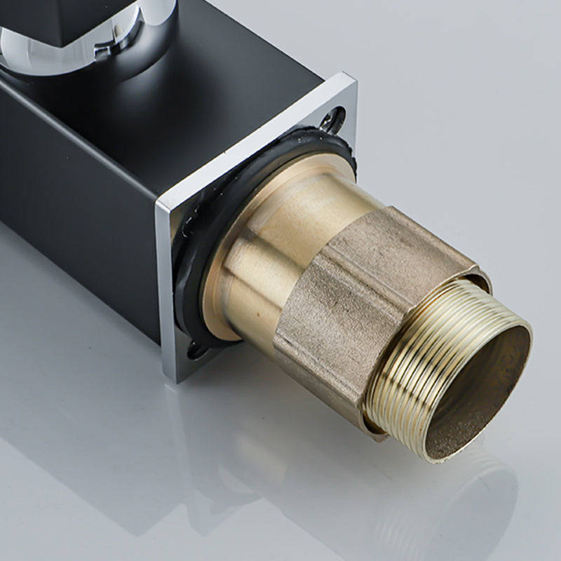 Wasserfall-Basin-Mischer-Armatur quadratischer Hebelgriff mit LED-Dreifarbbeleuchtung