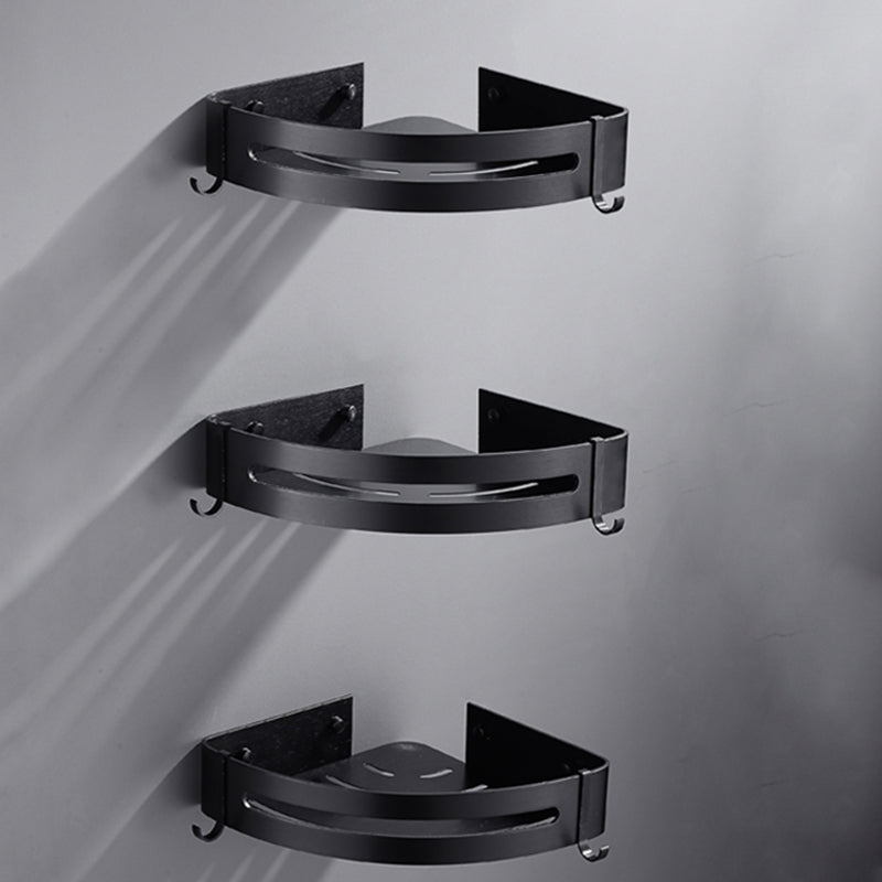 Matt Black Moderne Badezimmer Zubehör Set, Set von 3, Badezimmerregal