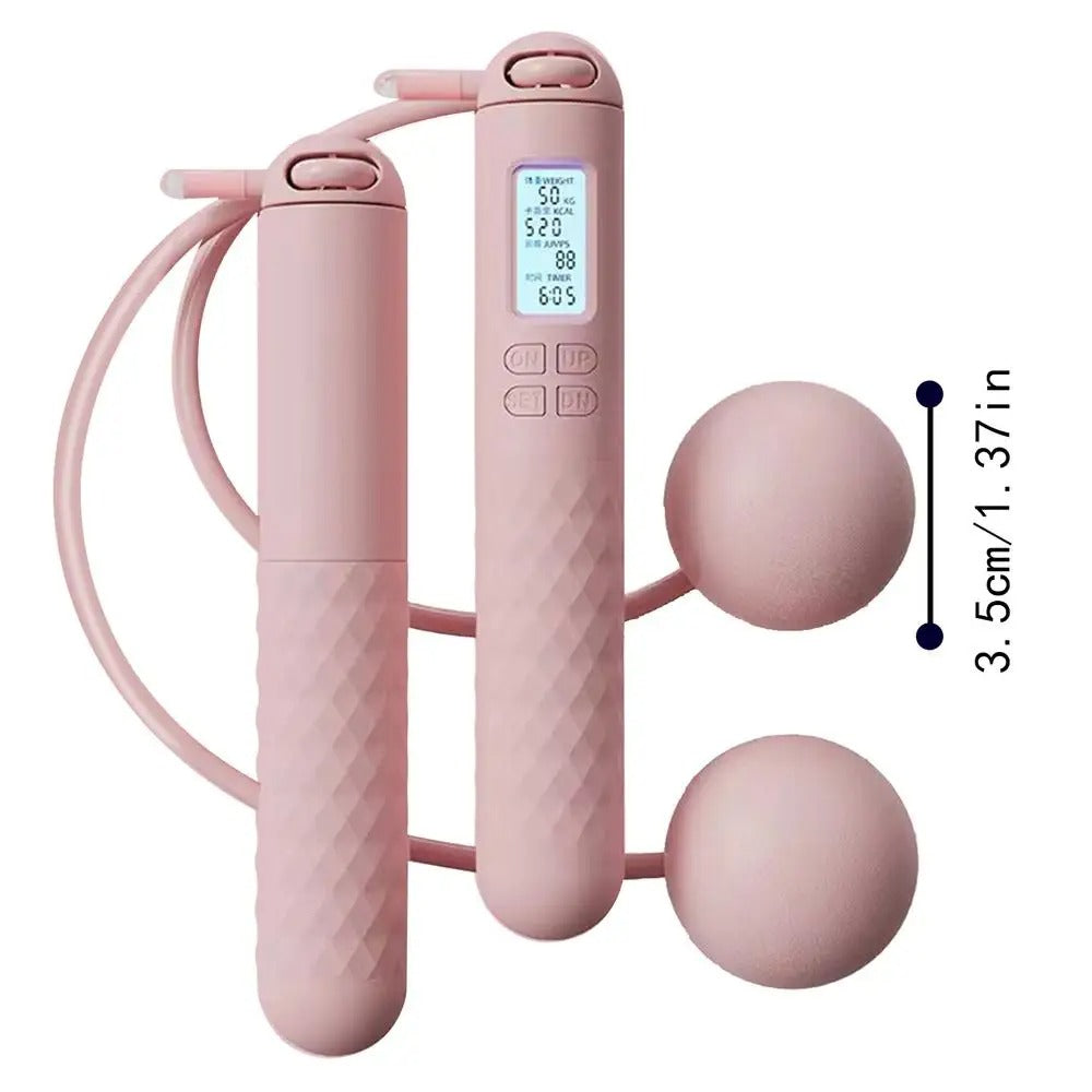 Kabelloses Springseil mit Zähler – Beschwerte Griffe für Home-Cardio-Workouts | Brehn