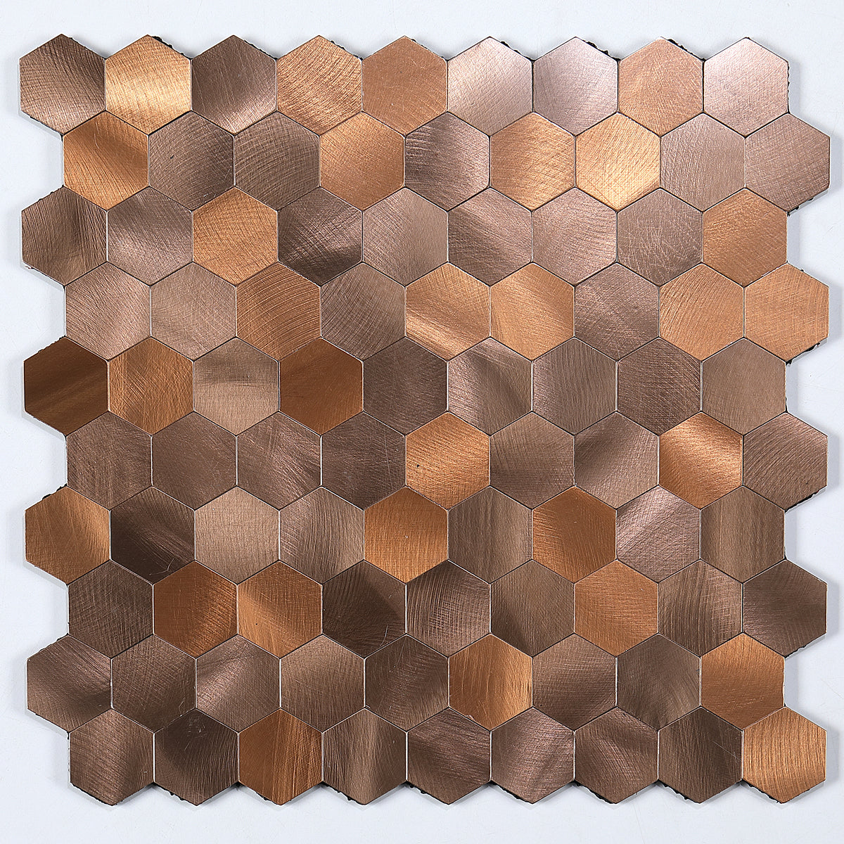 Modern Tile-Abziehen & Aufkleben Metall Mosaik Fliese Hexagon Abziehen & Aufkleben U-Bahn Fliese
