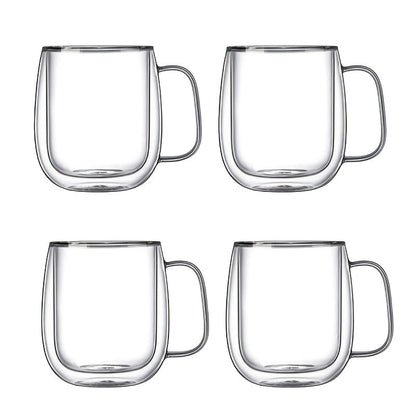 ThermoSip Doppelwandiger Glasbecher – Borosilikatglas, hitzebeständig und elegant