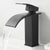 Brehn | Moderner Wasserfallauslauf Waschbeckenarmatur mit LED Messing Waschbeckenarmatur