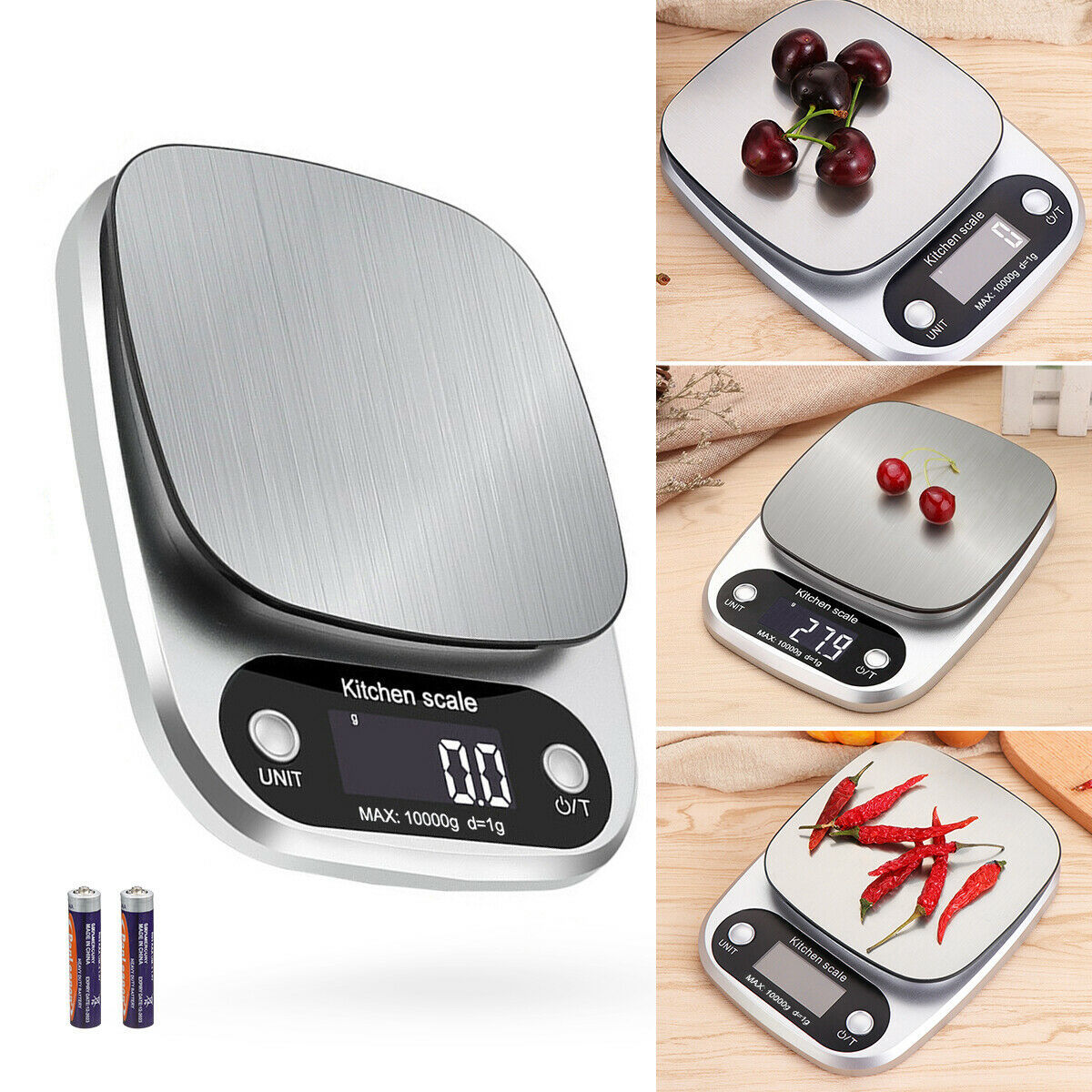 Digitale Küchenwaage, 10 kg Kapazität. | Brehn