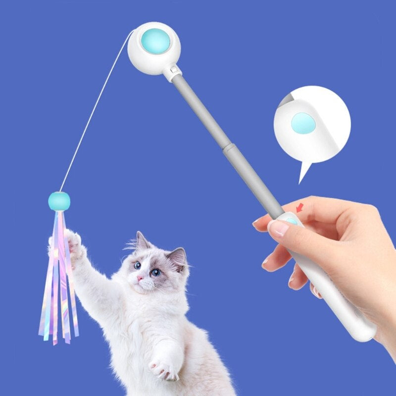 Brehn | Interaktives Katzenspielzeug mit Teaser-Stick