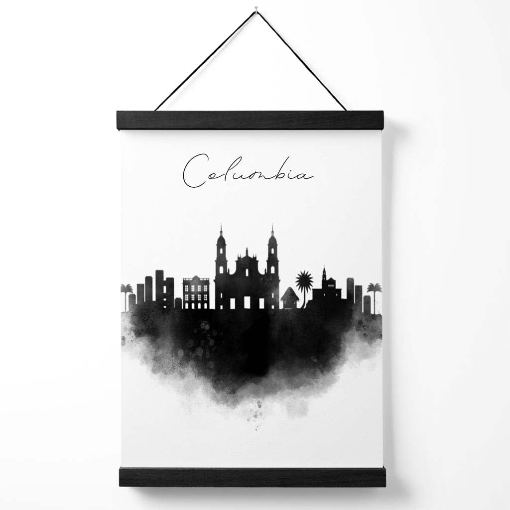 Columbia-Aquarell-Skyline-Stadtposter mit Aufhänger